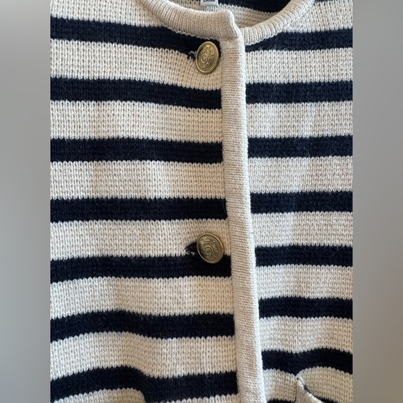 Alex Mill Paris Sweater Jacket in Stripe - Picture 9 of 12